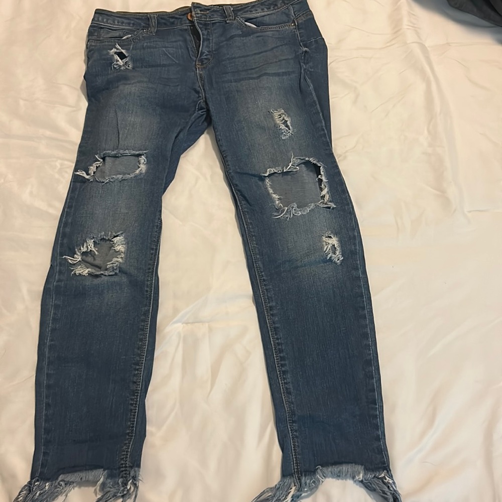 Forever 21 ripped jeans